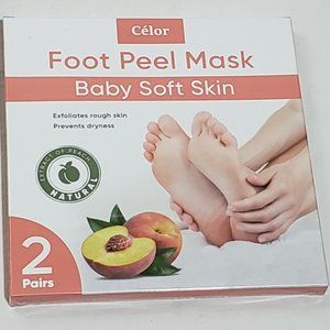 2 Pair Foot Peel Mask Baby Soft Calluses Dead Dry Skin Cracked Heel Repair 08/23